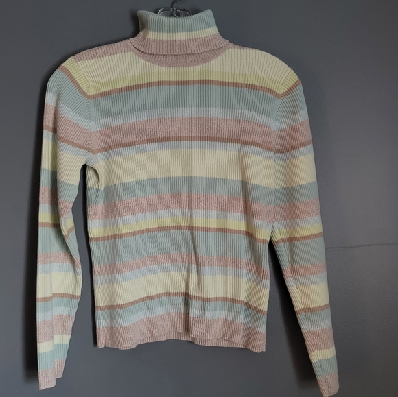 JH Collectibles Sweaters - JH Collectibles Women's Turtleneck Striped Sweater. Size MP
